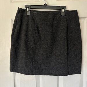 Wool mini skirt